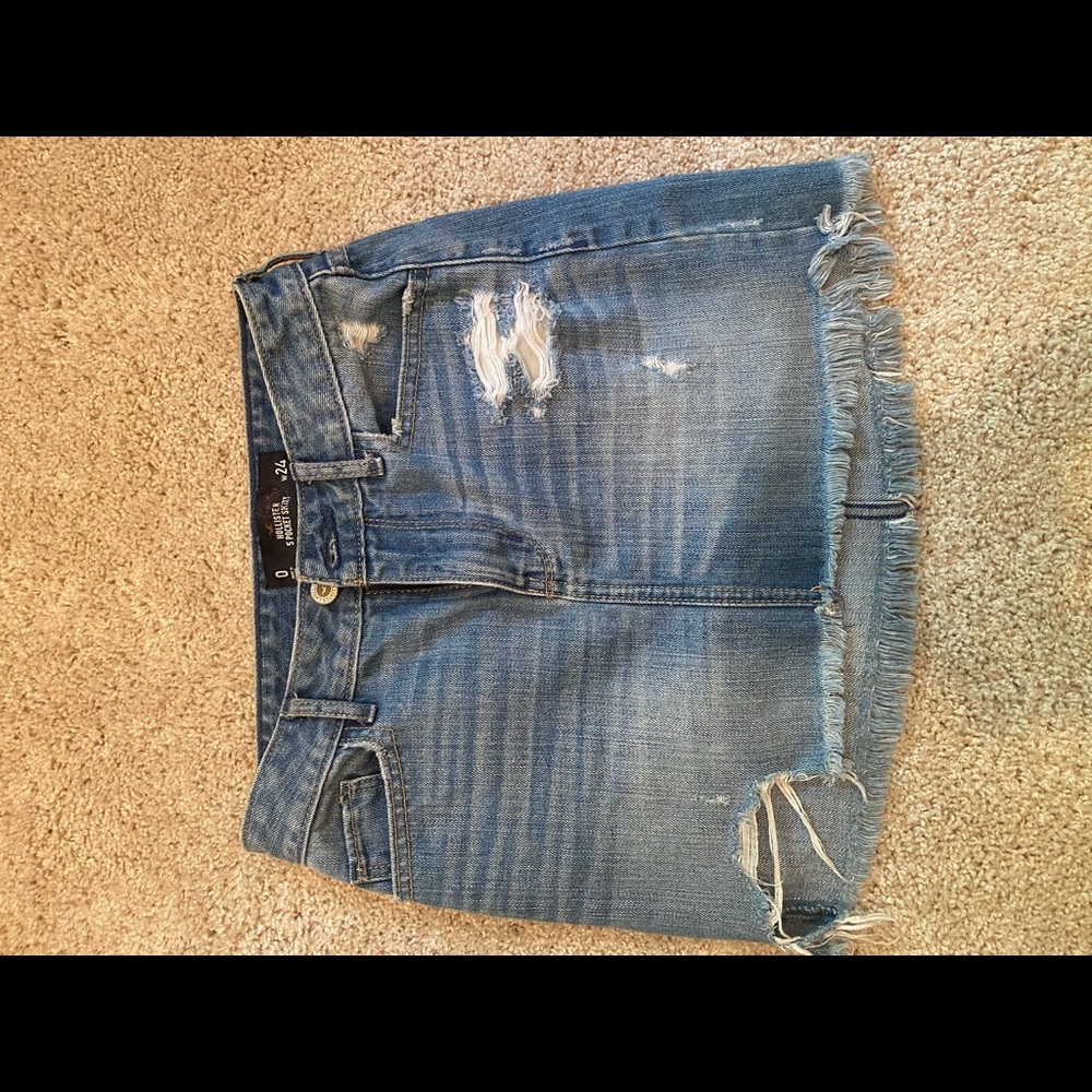 Hollister jean skirt